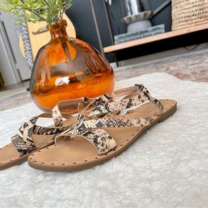Franco Sarto Snakeskin Sandals